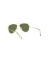 Ray-Ban Dětské sluneční brýle Junior Aviator zelená barva 0RJ9506S-Polarized - Pepit.cz