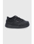 Reebok Classic Dětské kožené boty Club C FZ2096 černá barva - Pepit.cz