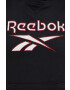 Reebok Classic Mikina dámská černá barva s kapucí s potiskem HS4718-BLACK - Pepit.cz