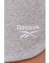 Reebok Kraťasy GR9412 dámské šedá barva hladké medium waist - Pepit.cz