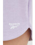 Reebok Kraťasy Dámské fialová barva hladké medium waist - Pepit.cz