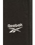 Reebok Kraťasy dámské šedá barva melanžové medium waist - Pepit.cz