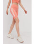 Reebok Kraťasy GP1300 dámské oranžová barva hladké high waist - Pepit.cz