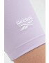 Reebok Kraťasy Identity dámské fialová barva hladké high waist - Pepit.cz