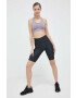 Reebok Tréninkové šortky Lux Bold černá barva vzorované high waist - Pepit.cz