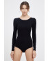 Spanx Funkční prádlo SCOOP NECK LONG SLEEVES BODYSUIT černá barva hladké - Pepit.cz