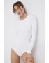 Spanx Funkční prádlo SCOOP NECK LONG SLEEVES BODYSUIT bílá barva hladké - Pepit.cz