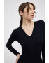 Spanx Funkční prádlo SLEEVE V-NECK BODYSUIT černá barva hladké - Pepit.cz