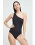 Spanx Zeštíhlující body Suit Yourself Ribbed One Shoulder černá barva - Pepit.cz