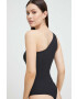 Spanx Zeštíhlující body Suit Yourself Ribbed One Shoulder černá barva - Pepit.cz