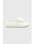 Steve Madden Pantofle Swoosh dámské bílá barva na platformě SM11002446 - Pepit.cz