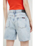 Superdry Džínové šortky dámské hladké high waist - Pepit.cz