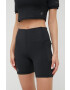 Superdry Kraťasy dámské černá barva hladké high waist - Pepit.cz