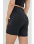 Superdry Kraťasy dámské černá barva hladké high waist - Pepit.cz