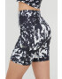 Superdry Kraťasy dámské černá barva vzorované high waist - Pepit.cz