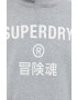 Superdry Mikina pánská šedá barva s potiskem - Pepit.cz