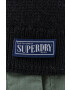 Superdry Svetr z vlněné směsi pánský černá barva - Pepit.cz