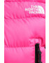 The North Face Bunda RUSTA PUFFER dámská růžová barva zimní - Pepit.cz