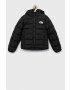 The North Face Dětská péřová bunda REVERSIBLE NORTH DOWN HOODED JACKET černá barva - Pepit.cz