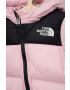 The North Face Dětská péřová kombinéza růžová barva - Pepit.cz