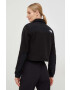 The North Face Mikina Womens Denali Cropped Fleece dámská černá barva NF0A7WXYJK31 - Pepit.cz