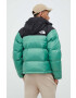 The North Face Péřová bunda 1996 RETRO NUPTSE JACKET pánská zelená barva zimní - Pepit.cz