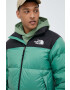 The North Face Péřová bunda 1996 RETRO NUPTSE JACKET pánská zelená barva zimní - Pepit.cz