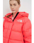 The North Face Péřová bunda WOMEN’S HMLYN DOWN PARKA dámská růžová barva zimní - Pepit.cz