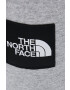 The North Face Tepláky šedá barva s potiskem - Pepit.cz