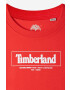 Timberland Dětské bavlněné tričko Short Sleeves Tee-shirt červená barva s potiskem - Pepit.cz