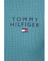 Tommy Hilfiger Bavlněná mikina zelená barva s aplikací - Pepit.cz