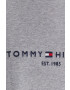 Tommy Hilfiger Bavlněné tričko šedá barva - Pepit.cz