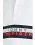 Tommy Hilfiger Dětská bavlněná polokošile bílá barva s aplikací - Pepit.cz