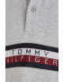 Tommy Hilfiger Dětská bavlněná polokošile šedá barva s aplikací - Pepit.cz