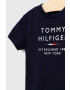 Tommy Hilfiger Dětské bavlněné tričko bílá barva - Pepit.cz