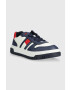 Tommy Hilfiger Dětské sneakers boty černá barva - Pepit.cz