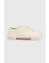 Tommy Hilfiger Dětské sneakers boty béžová barva - Pepit.cz