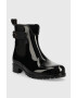 Tommy Hilfiger Holínky Ankle Rainboot With Metal Detail dámské černá barva - Pepit.cz