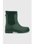 Tommy Hilfiger Holínky Rain Boot Ankle dámské zelená barva - Pepit.cz