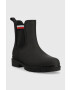 Tommy Hilfiger Holínky Rain Boot Ankle Elastic dámské černá barva - Pepit.cz