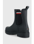 Tommy Hilfiger Holínky Rain Boot Ankle Elastic dámské tmavomodrá barva - Pepit.cz