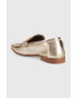 Tommy Hilfiger Kožené mokasíny TH LOAFER GOLDEN dámské zlatá barva na plochém podpatku FW0FW06992 - Pepit.cz