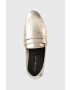 Tommy Hilfiger Kožené mokasíny TH LOAFER GOLDEN dámské zlatá barva na plochém podpatku FW0FW06992 - Pepit.cz