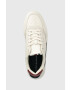 Tommy Hilfiger Kožené sneakers boty ELEVATED CUPSOLE LEATHER bílá barva FM0FM04490 - Pepit.cz