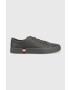 Tommy Hilfiger Kožené sneakers boty Modern Vulc Corporate šedá barva - Pepit.cz