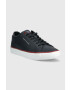 Tommy Hilfiger Kožené tenisky TH HI VULC CORE LOW LEATHER tmavomodrá barva FM0FM04731 - Pepit.cz