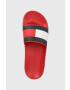 Tommy Hilfiger Pantofle RUBBER TH FLAG POOL SLIDE pánské červená barva FM0FM04263 - Pepit.cz