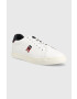 Tommy Hilfiger Sneakers boty Fm0fm04350 Core Vulc Varsity Monogram bílá barva - Pepit.cz