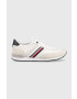 Tommy Hilfiger Sneakers boty Iconic Sock Runner Mix bílá barva - Pepit.cz