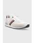 Tommy Hilfiger Sneakers boty Iconic Sock Runner Mix bílá barva - Pepit.cz